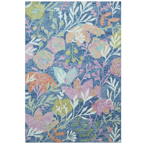 Teal Blue Evara Wool Rug