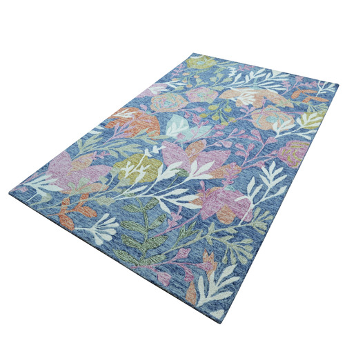 Teal Blue Evara Wool Rug