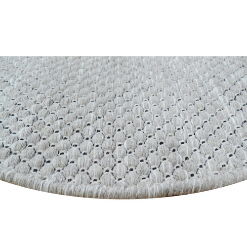 Silver Zilla Wool Round Rug