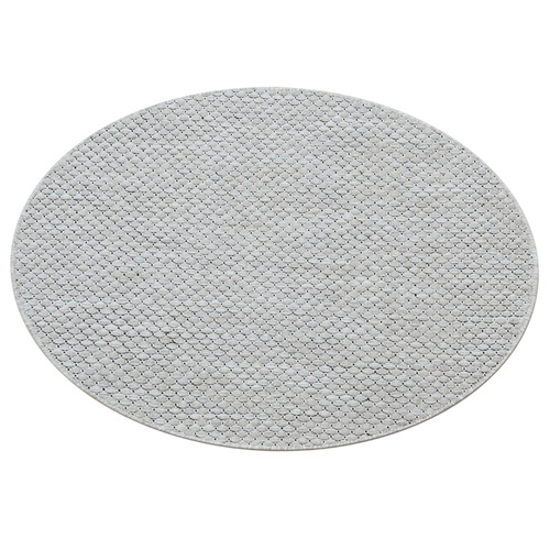 Silver Zilla Wool Round Rug