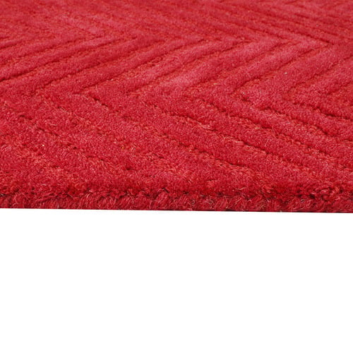 Red Chloe Hand-Tufted Wool Rug