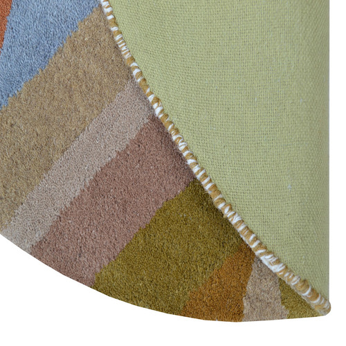 Cream Multi Correy Hand-Tufted Wool Round Rug