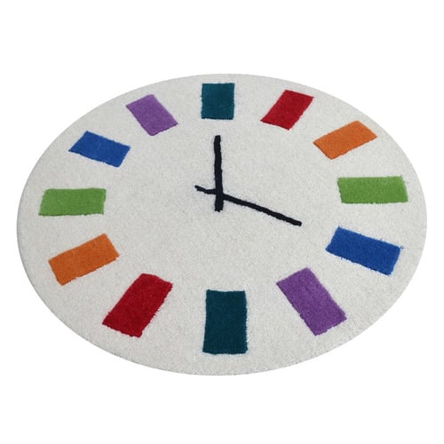 Kids' Tikki Clock Hand-Tufted Wool Rug
