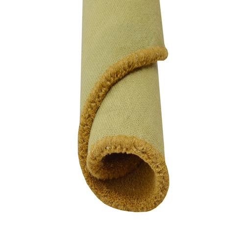 Cream Mustard Yellow Vera Hand-Tufted Wool Round Rug