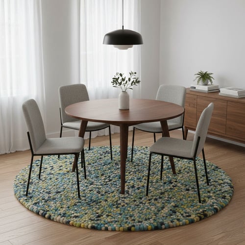 Aqua Multi Bonnie Hand-Tufted Wool Rug