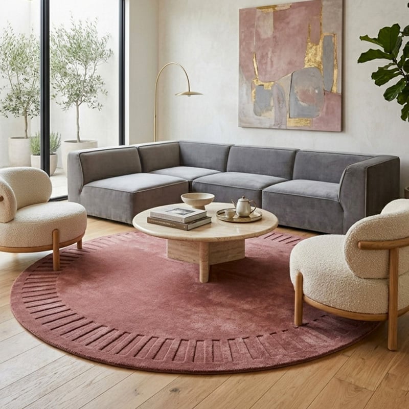 Cressida Hand-Tufted Wool Round Rug