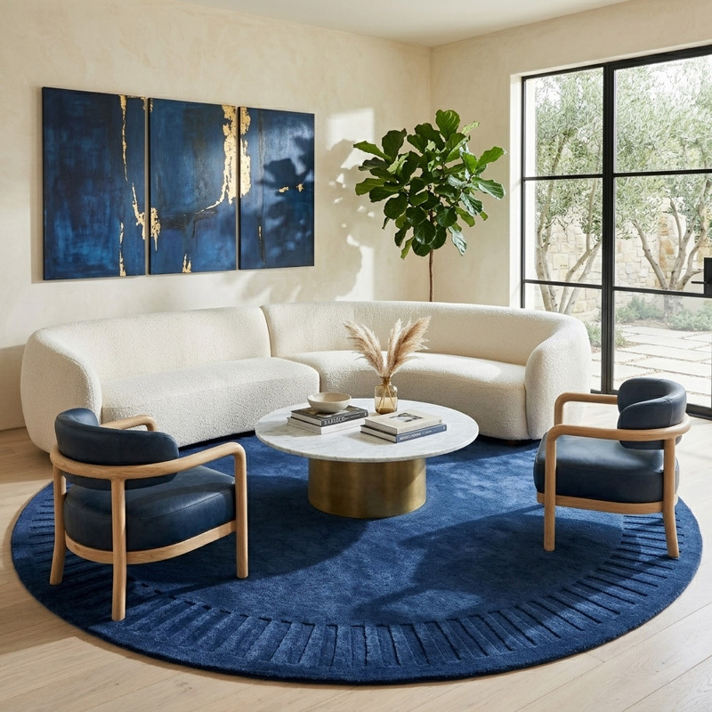 Cressida Hand-Tufted Wool Round Rug