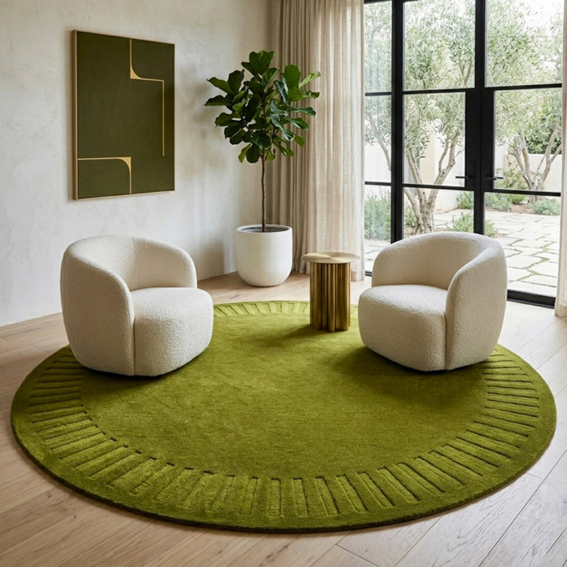 Cressida Hand-Tufted Wool Round Rug