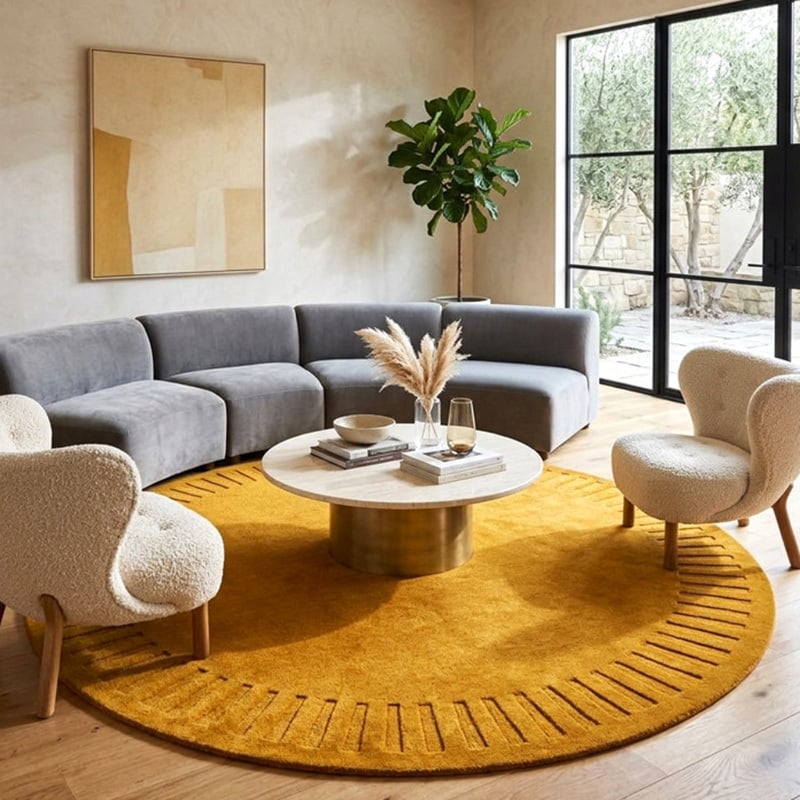 Cressida Hand-Tufted Wool Round Rug
