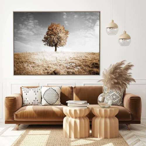 One Tree Hill Framed Canvas Wall Art