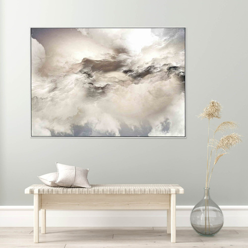 Arte Eleve Smoky Quartz Framed Canvas Wall Art Temple & ster