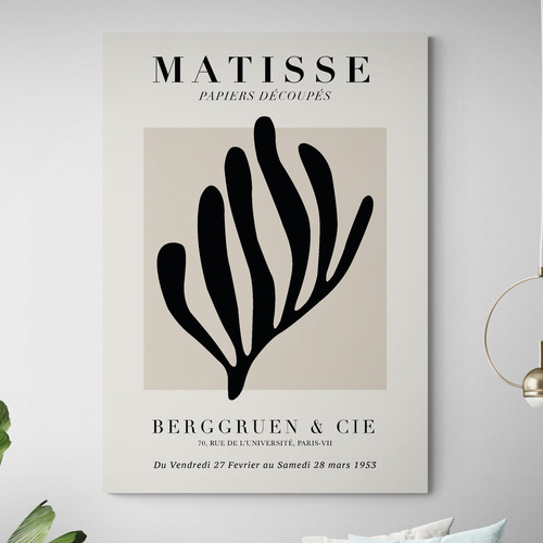 Black Coral Printed Wall Art by Henri Matisse