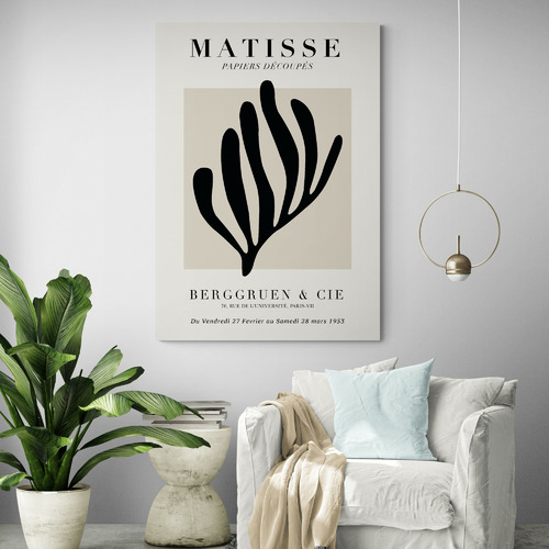 Black Coral Printed Wall Art by Henri Matisse