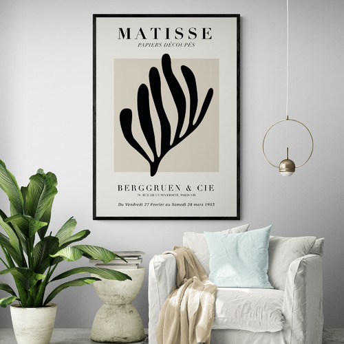 Black Coral Printed Wall Art by Henri Matisse
