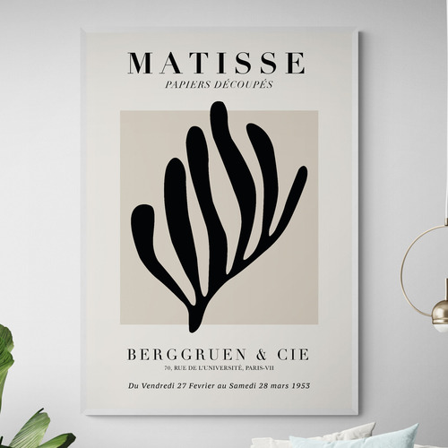 Black Coral Printed Wall Art by Henri Matisse