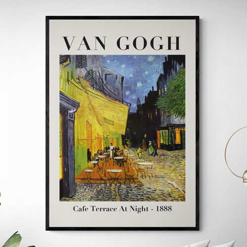Cafe Terrace Printed Wall Art by Van Gogh