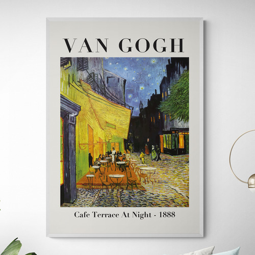 Cafe Terrace Printed Wall Art by Van Gogh