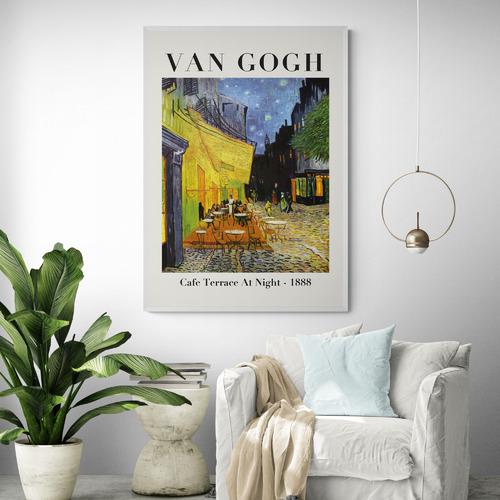 Cafe Terrace Printed Wall Art by Van Gogh