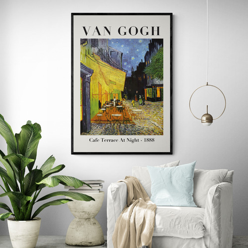 Cafe Terrace Printed Wall Art by Van Gogh