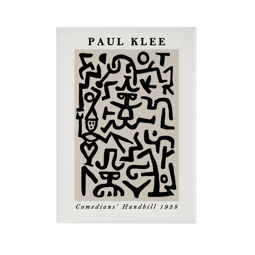 Comedians Handbill Printed Wall Art by Paul Klee