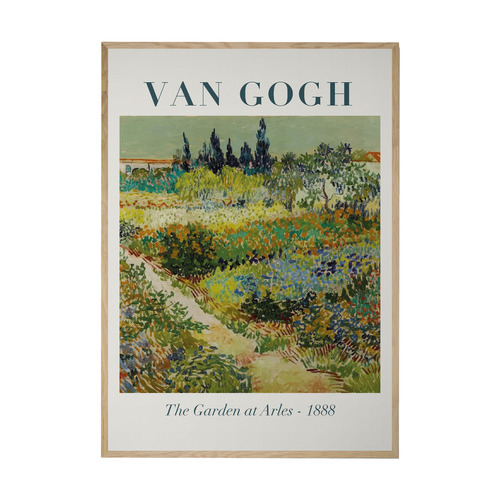 Garden at Arles Printed Wall Art by Van Gogh
