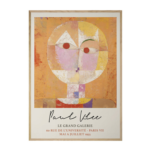 Head of a Man Printed Wall Art by Paul Klee