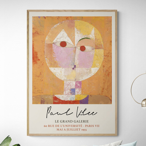 Head of a Man Printed Wall Art by Paul Klee