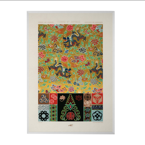 Japanese Pattern Printed Wall Art by Hokusai