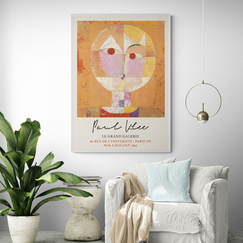 Head of a Man Printed Wall Art by Paul Klee