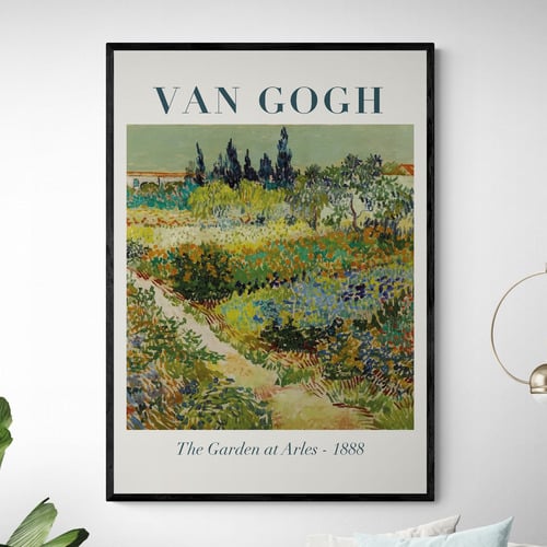 Garden at Arles Printed Wall Art by Van Gogh