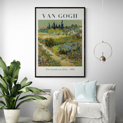 Garden at Arles Printed Wall Art by Van Gogh