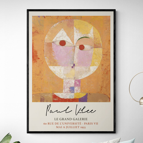 Head of a Man Printed Wall Art by Paul Klee