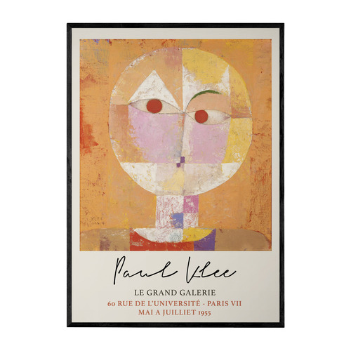 Head of a Man Printed Wall Art by Paul Klee