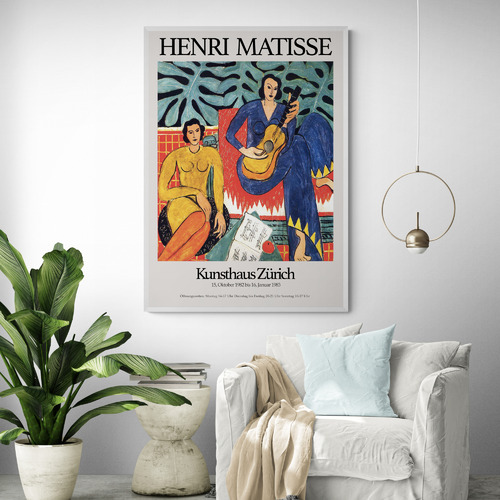 La Masique Printed Wall Art by Henri Matisse