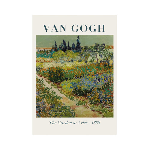 Garden at Arles Printed Wall Art by Van Gogh