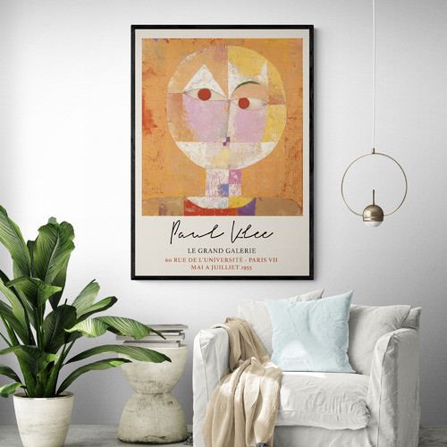 Head of a Man Printed Wall Art by Paul Klee
