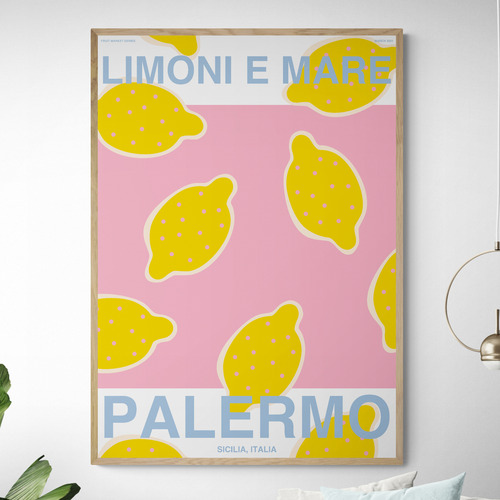 Italian Lemons Printed Wall Art