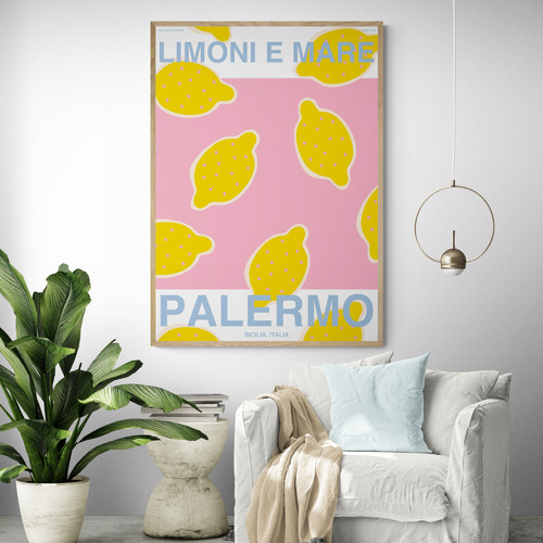 Italian Lemons Printed Wall Art