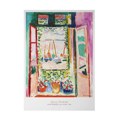Open Window Printed Wall Art by Henri Matisse