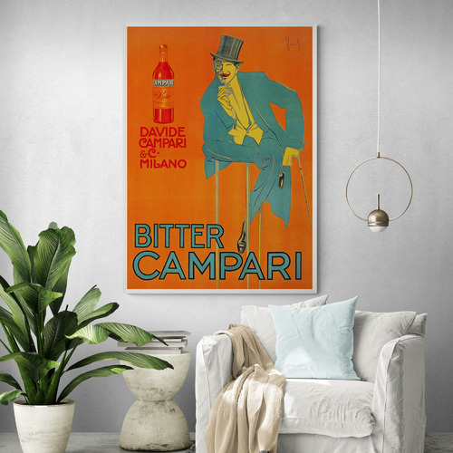 Orange Campari Printed Wall Art