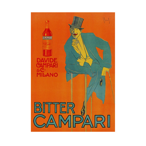 Orange Campari Printed Wall Art