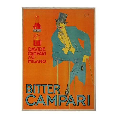 Orange Campari Printed Wall Art