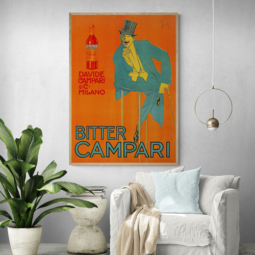 Orange Campari Printed Wall Art