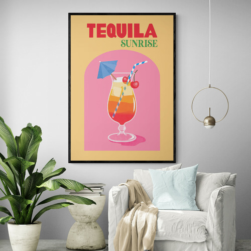 Tequila Cocktail Printed Wall Art | Temple & Webster