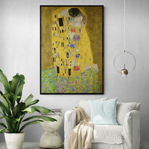 The Kiss Printed Wall Art by Gustav Klimt