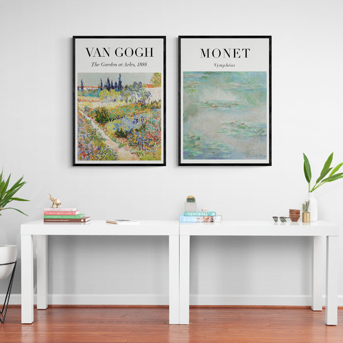 Van Gogh & Monet Printed Wall Art Diptych