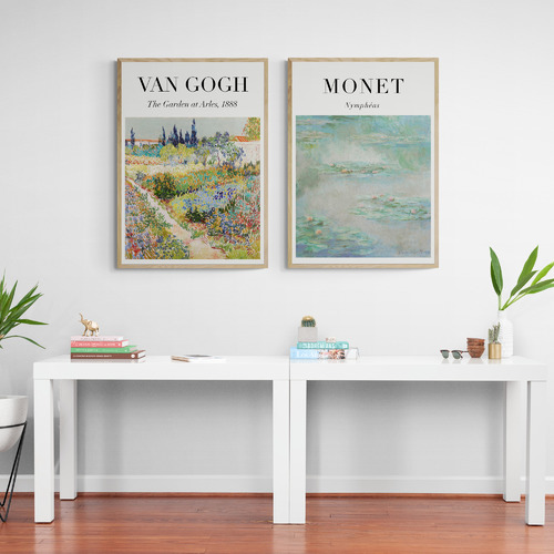 Van Gogh & Monet Printed Wall Art Diptych