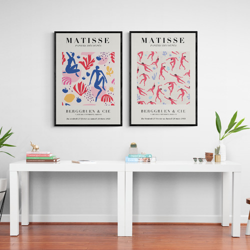 Red Dancers Printed Wall Art by Henri Matisse Diptych