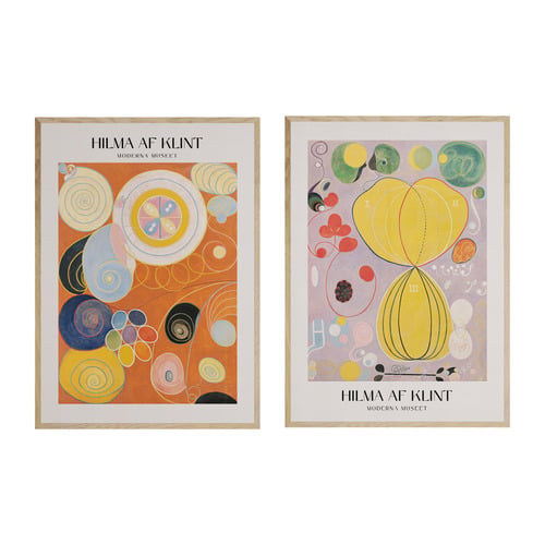 Hilma af Klint Printed Wall Art Diptych