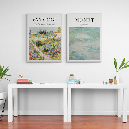 Van Gogh & Monet Printed Wall Art Diptych